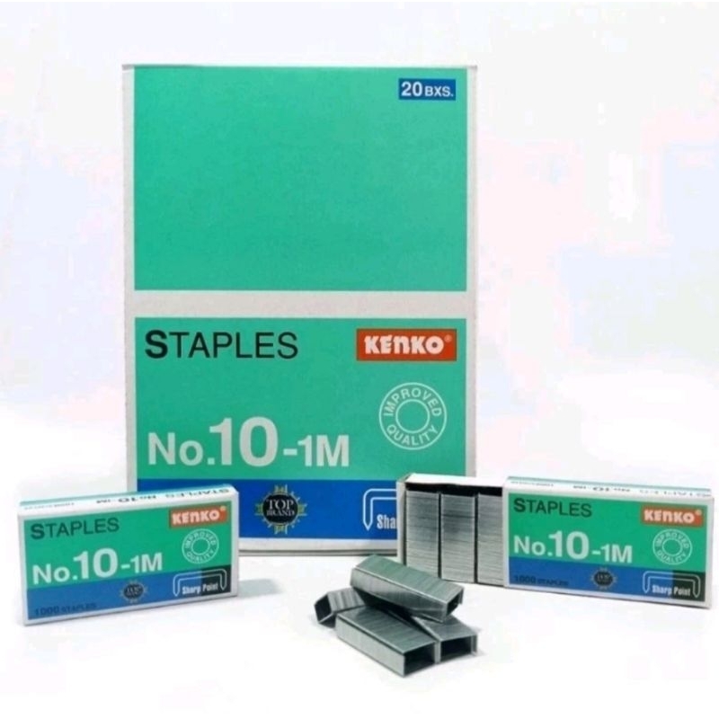 

Isi Staples kenko no 10 / Isi hekter kenko no 10 {1 kotak = 20 box kecil }