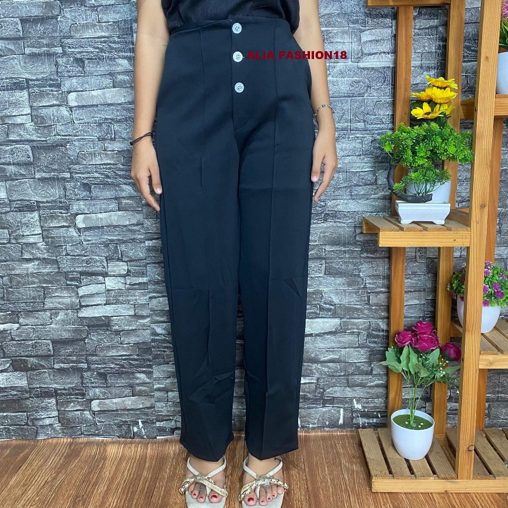 CELANA KULOT LIST KANCING SCUBA/BASIC PANT/CELANA SCUBA/SCUBA PREMIUM