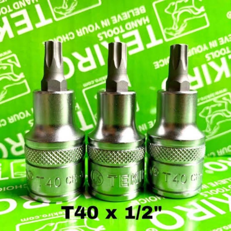 Tekiro Mata Kunci Sok Bintang T40 Star Bit Socket T 40 12 Sock