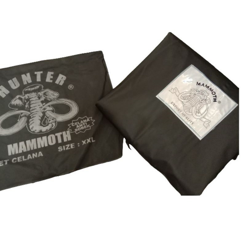 Jas hujan Mammoth Black XXL