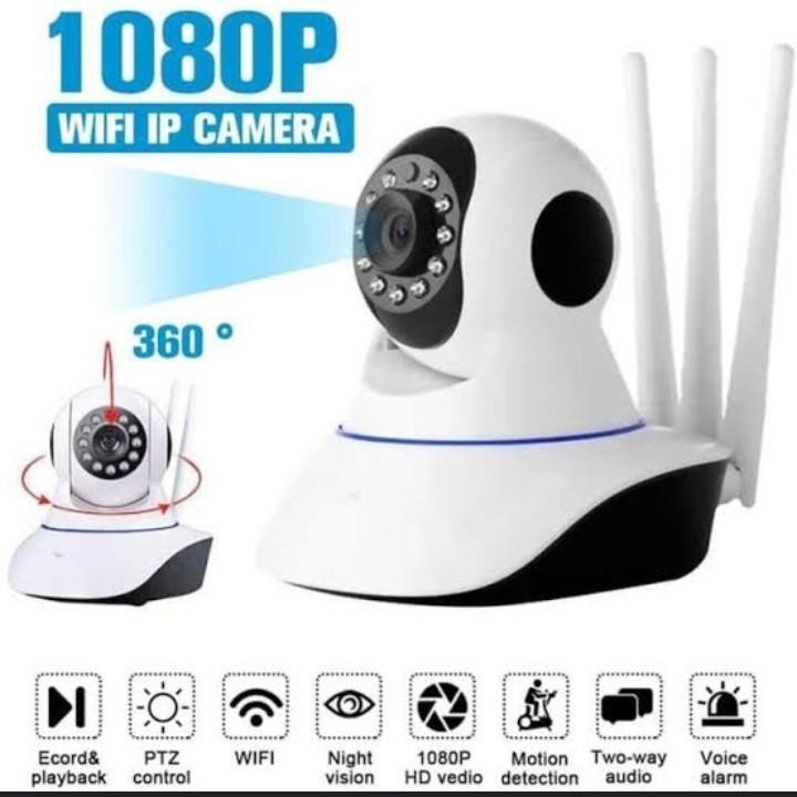 CCTV Yoosee 5MP 360° Wifi Indoor IP Camera CCTV  HK9205A 3 Antena Wireless Kamera Antena Wifi CCTV