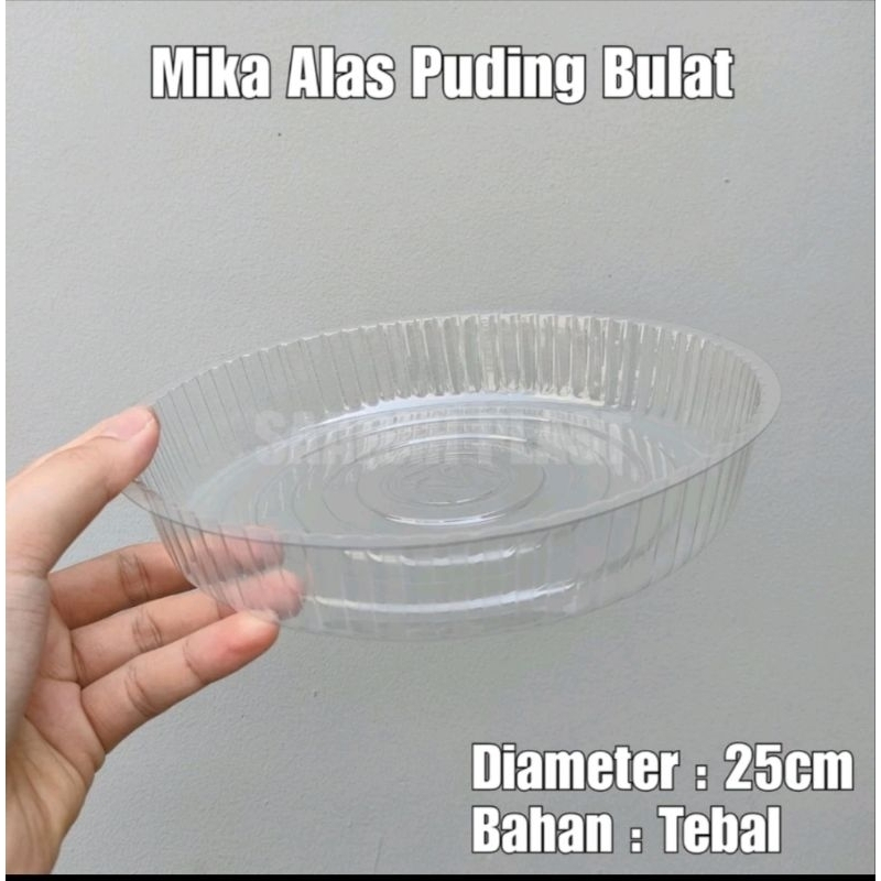 Tray Mika Alas Puding Bulat 25cm