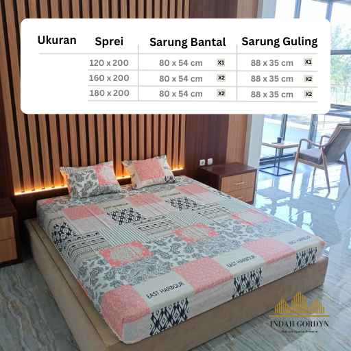 Sprei Motif Bahan Katun Disperse  Uk 120 160 180 - Sprei Motif Uk 180 x 200 - Sprei Home Made Motif
