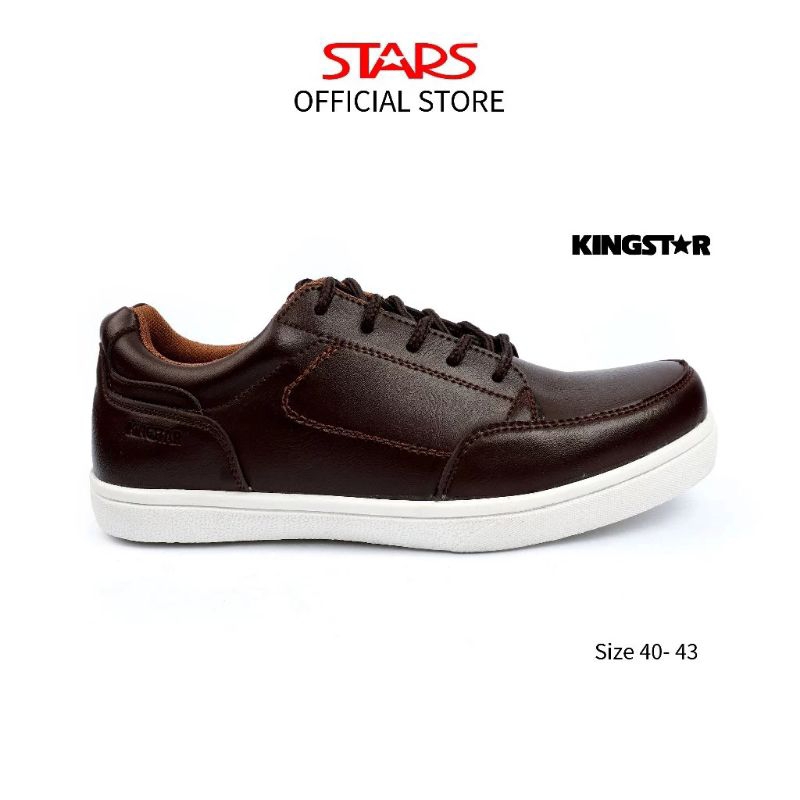 KINGSTAR Sepatu Kerja Pria Desmond Cokelat