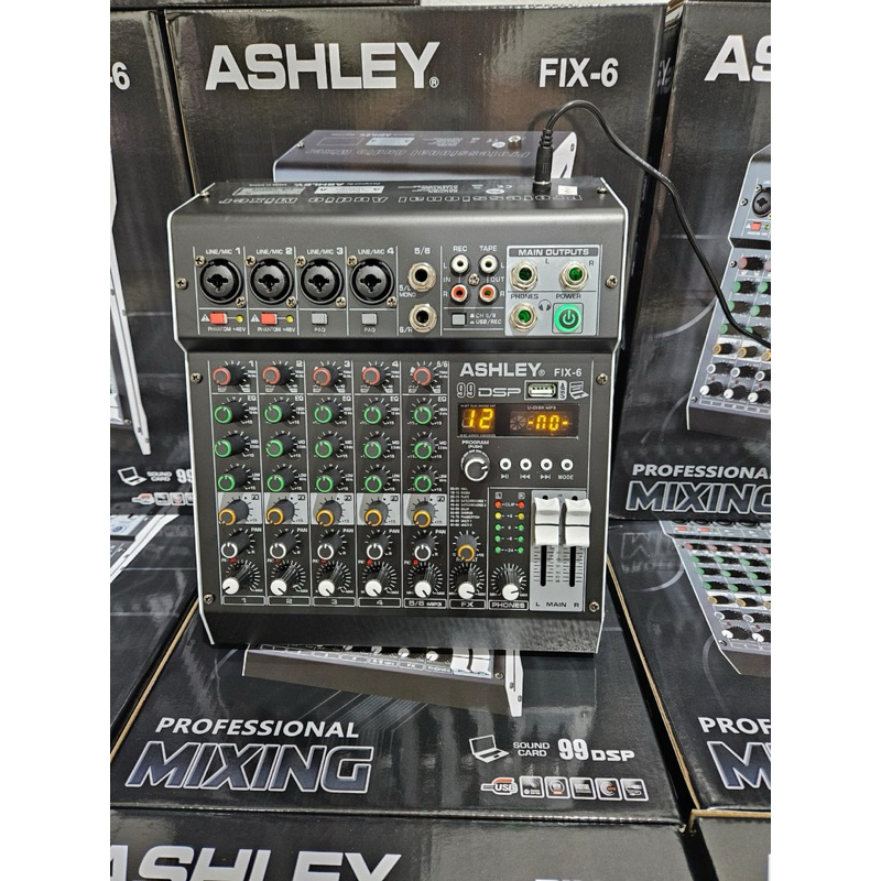 New Mixer Audio ASHLEY FIX6 Original Garansi Resmi 1 Tahun