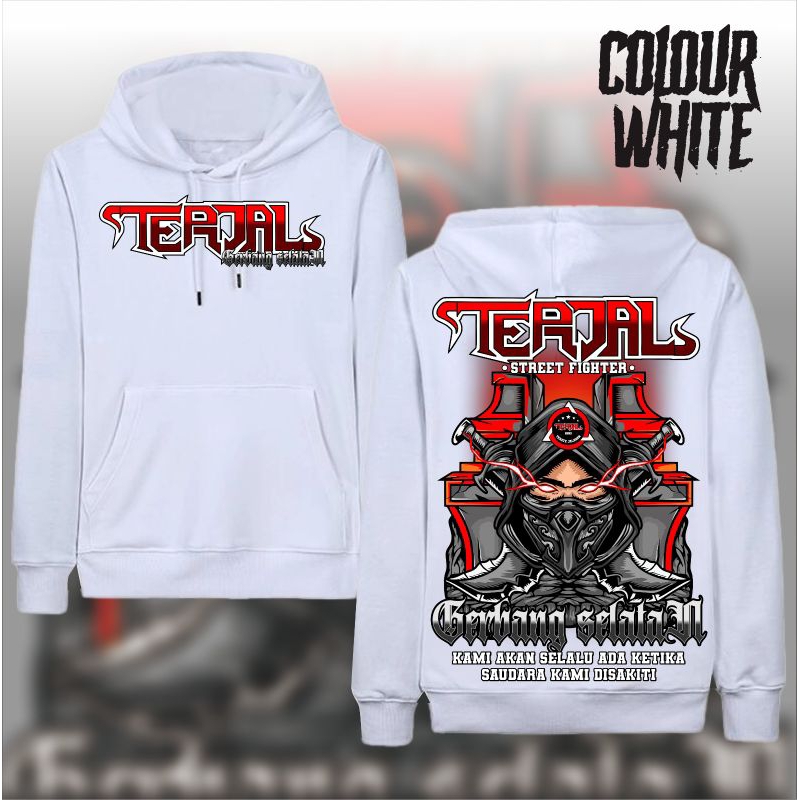 Hoodie PSHT Terjal Street Fighter Gerbang Selatan - Kami Akan Selalu Ada Ketika Saudara Kita Disakit