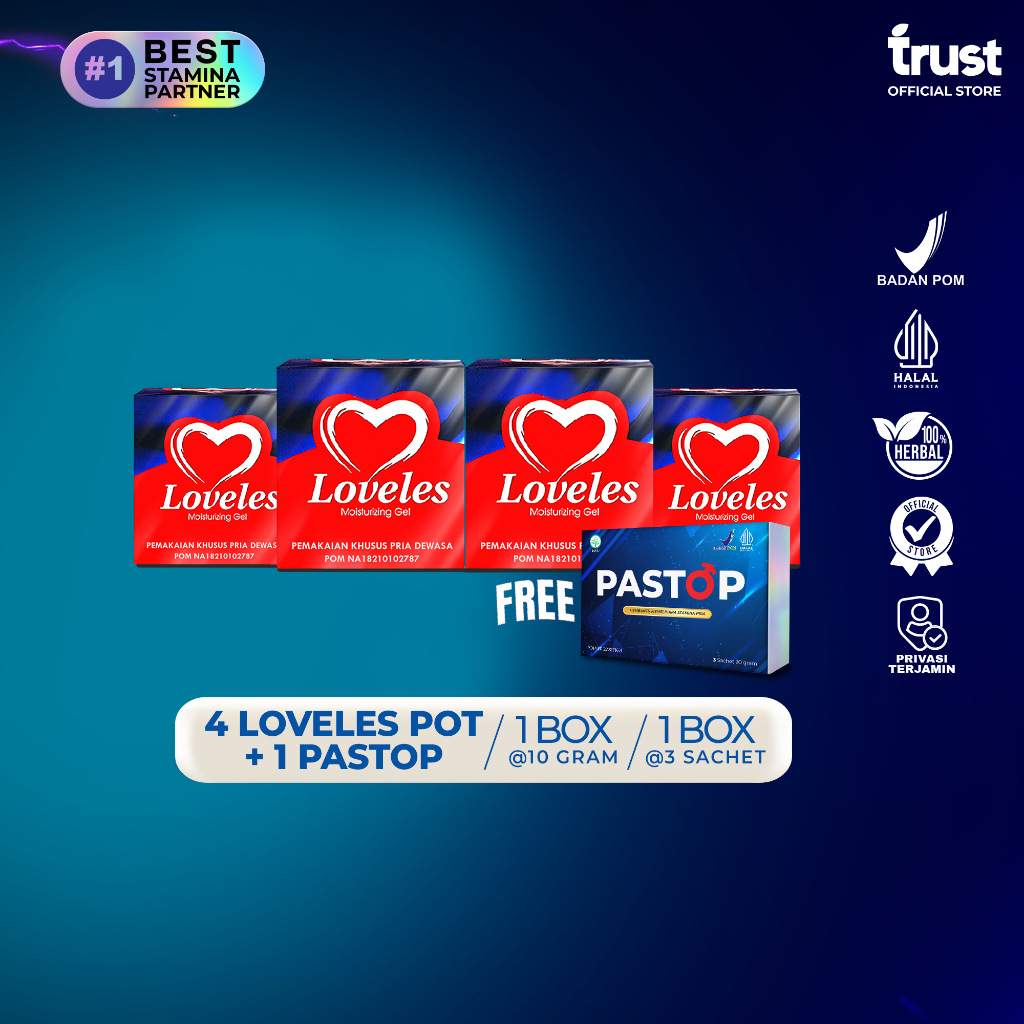 Loveles Pot 4 Box + Free Pastop [ Bundling Package ]