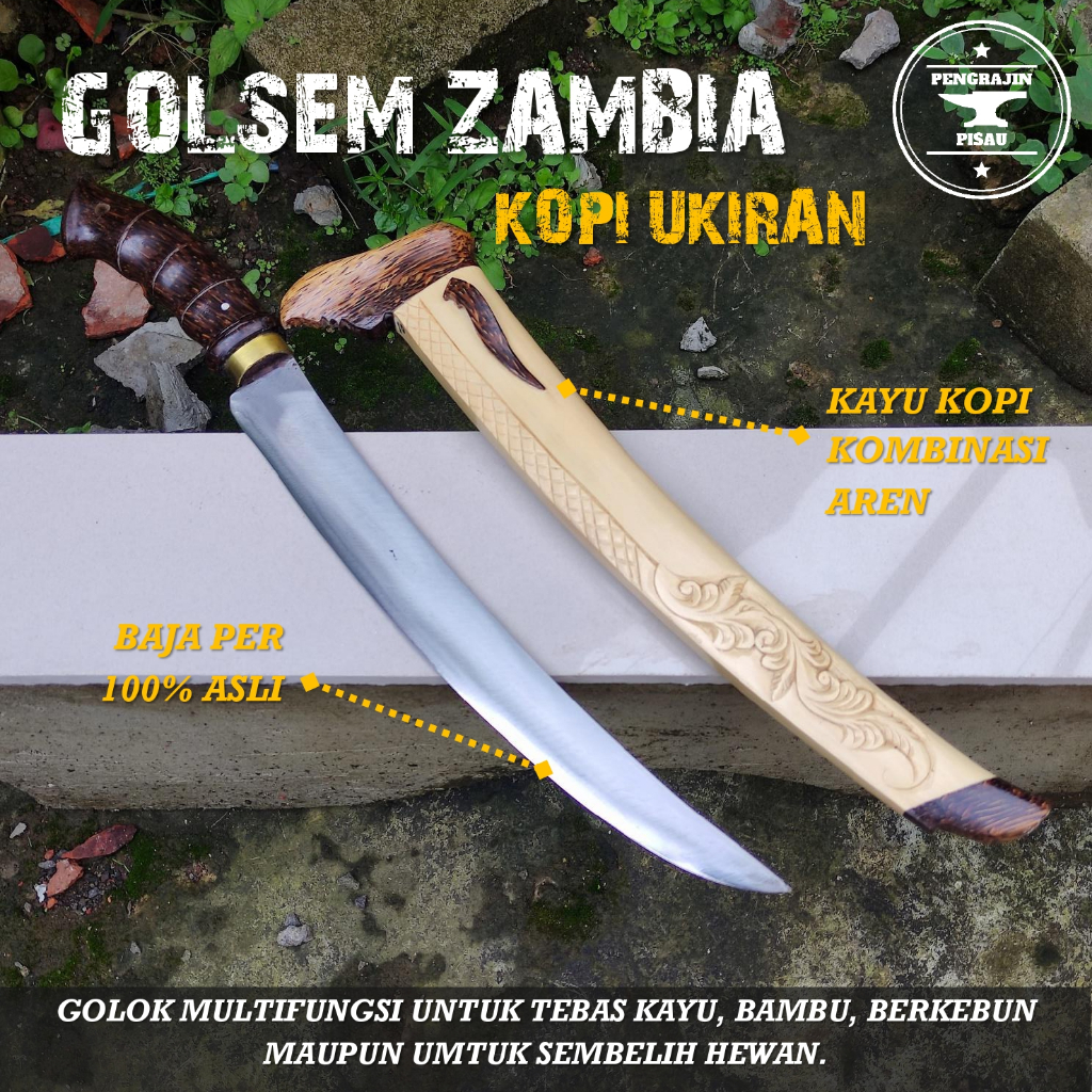 Pisau Zambia Kopi Sembelih & Potong Daging