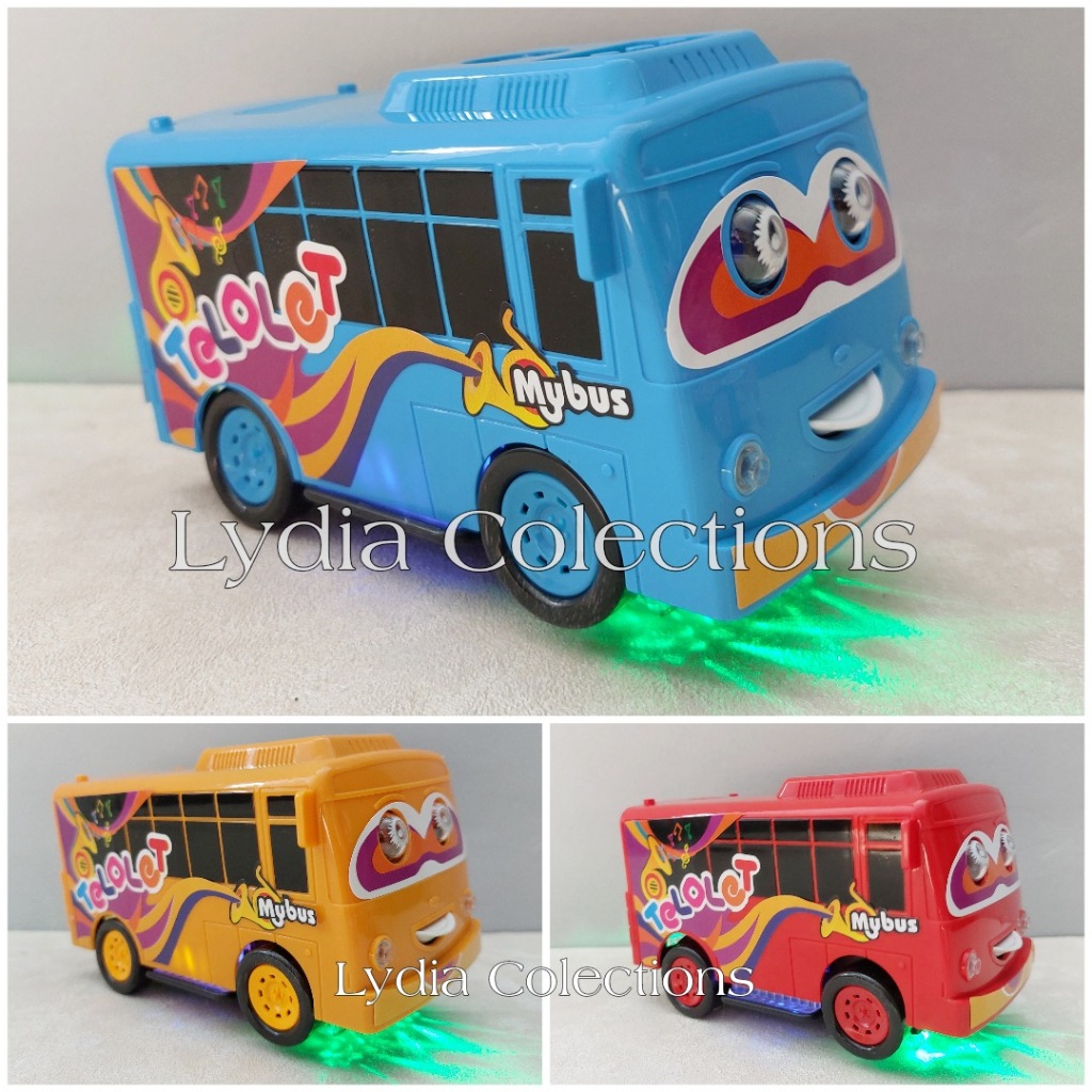 Mainan Bus Telolet Dancing Bus Oleng Musik Lampu