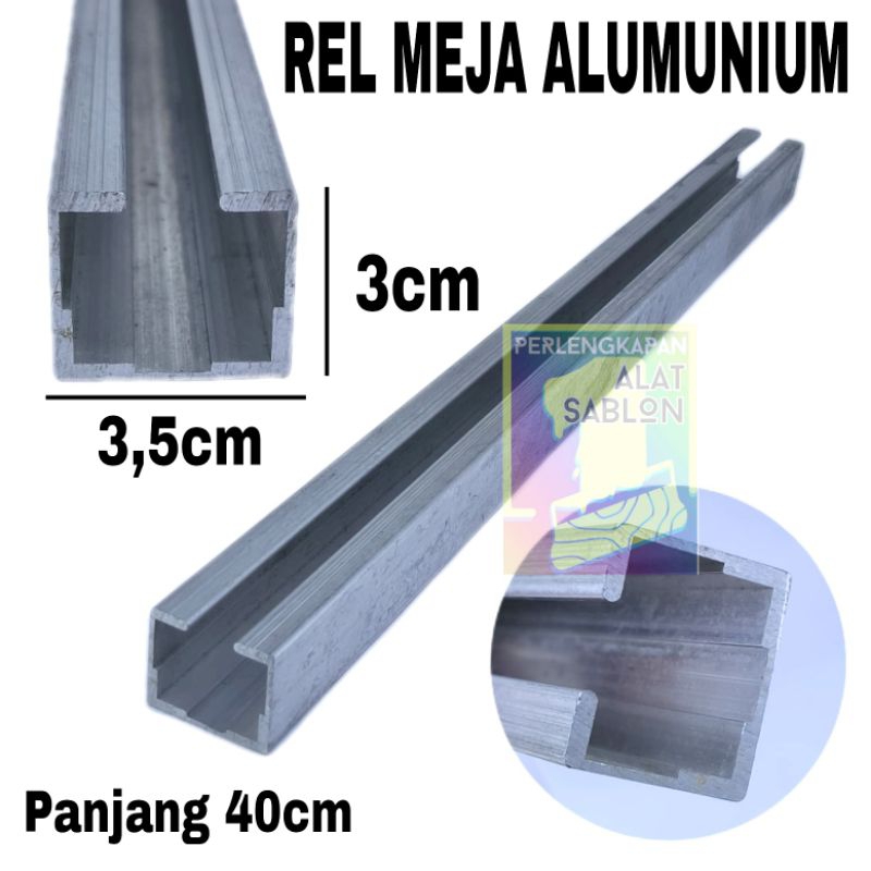 REL MEJA SABLON ALUMUNIUM P. 40CM