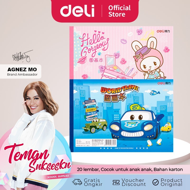 

Deli Sketchbook 20 sheets 7717 - Pink