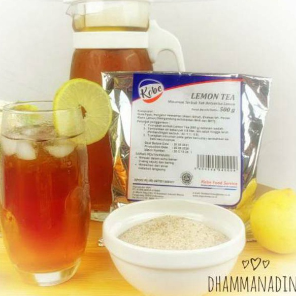 

C6369 Lemon Tea Kobe 12 kg lemon tea powder 5 gr bubuk teh lemon minuman serbuk lemon tea