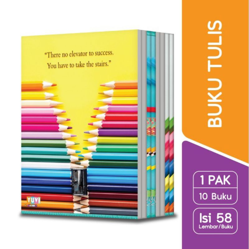 

Yuvi My Book Buku Tulis 58 Lembar - 1 pack isi 10 pcs