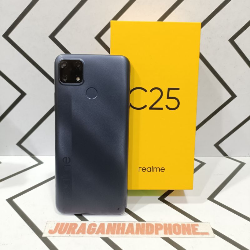 Realme C25 Ram 4/128GB + 4/64GB Hp Second Seken Bekas Fullset