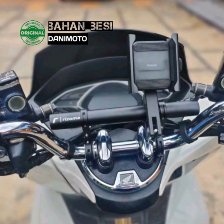 KODE L64W Danimoto Peninggi Holder HP Botol Minum Untuk Motor stang bulat New old Pcx Adv BEAT STREE