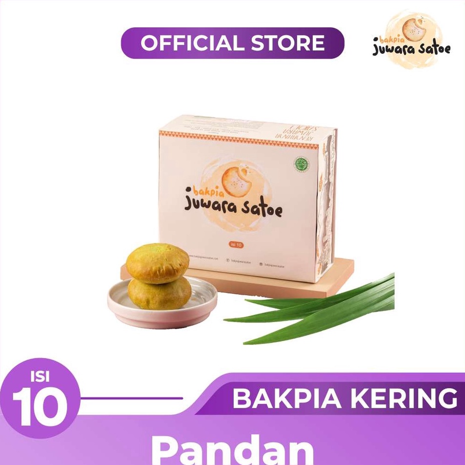 

Cepaat BAKPIA JUWARA SATOE Isi 1 Bakpia Kacang Hijau Pandan Oleh Oleh Khas Jogja