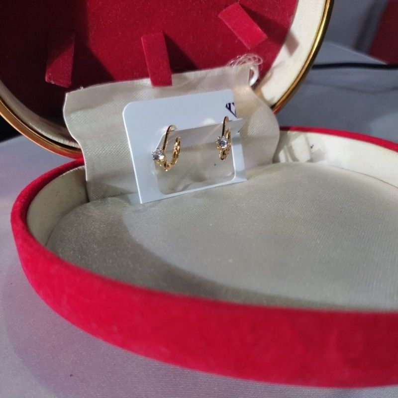 anting desi/anting desi uk 3/anting titanium lapis emas/anting wanita/anting anak/anting remaja