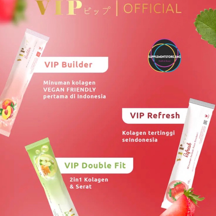 

Best Product ECER 1 SACHET VIP Collagen VIP Refresh VIP Builder VIP Doublefit Cocoflim Fiber Kolagen Glowing Kuku Rambut Diet