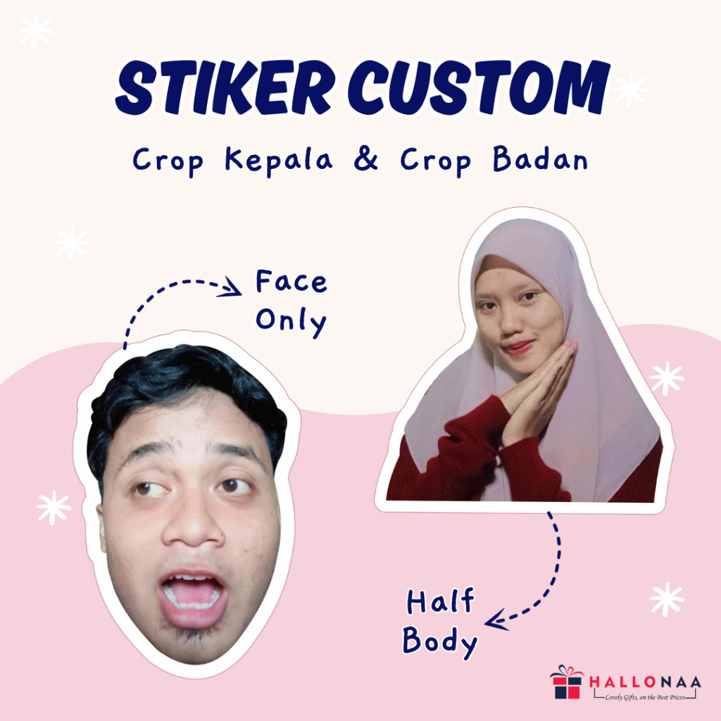 

[10PCS] STIKER CUSTOM MUKA LUCU SUKA-SUKA STIKER MUKA HALLONAASTORE