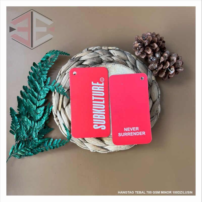 

Free Design...!! hang tag ring besi label baju label pakaian ketebalan (700gsm)