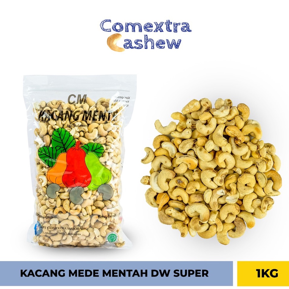 

Super Laris Kacang Mede Comextra Mentah Super 1 Kg Sulawesi Cashew Kernel Kacang MenteMete Comextra Majora