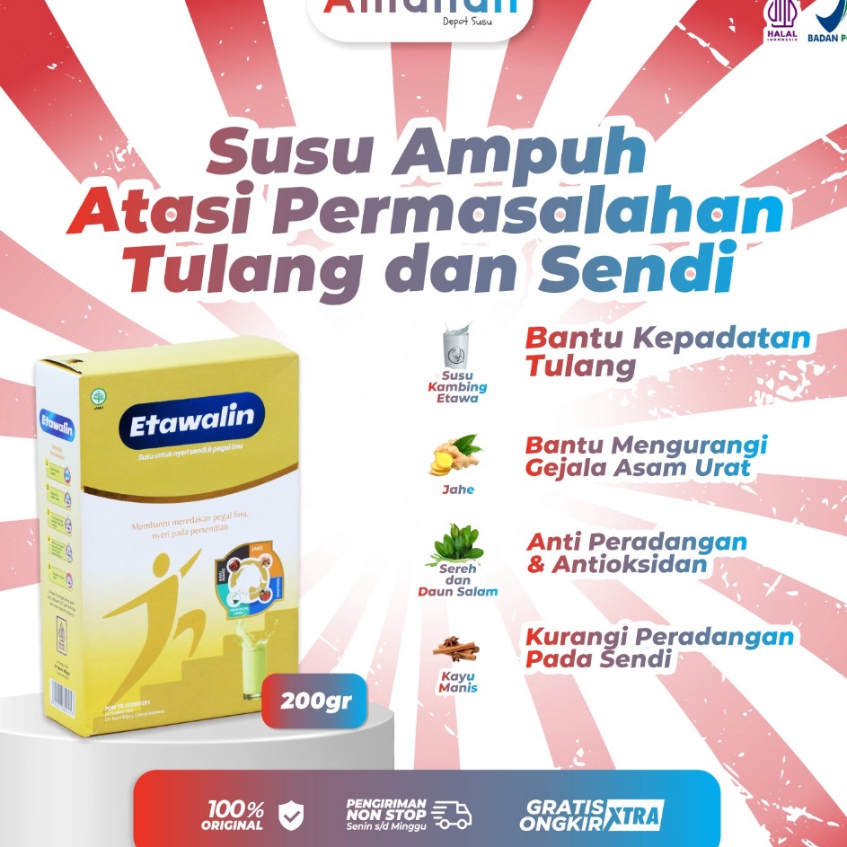 

New Mart Etawalin Susu Etawa Ampuh Atasi Permasalahan Tulang dan Sendi