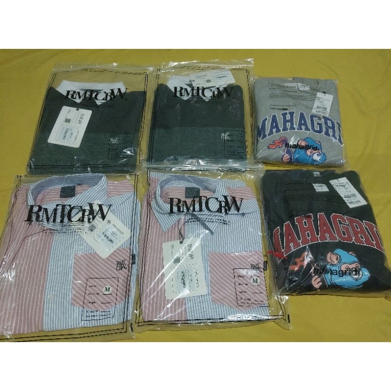 T-SHIRT LONG SHIRT SWEATSHIRT ROMANTIC CROWN MAHAGRID SWEAT KNIT RUGBY SHIRTS MIX COLOR STRIPE SHIRT