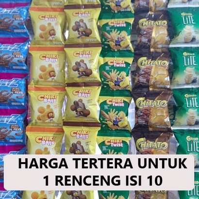 

Memang Keren SNACK CHITATO CHIKI BALLS POTABEE TARO JETZ SMAX MISTER RENCENG ISI 1