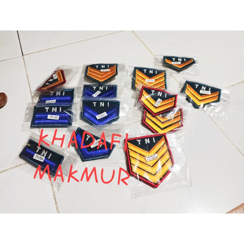 Pangkat bordir PDH tni - AL