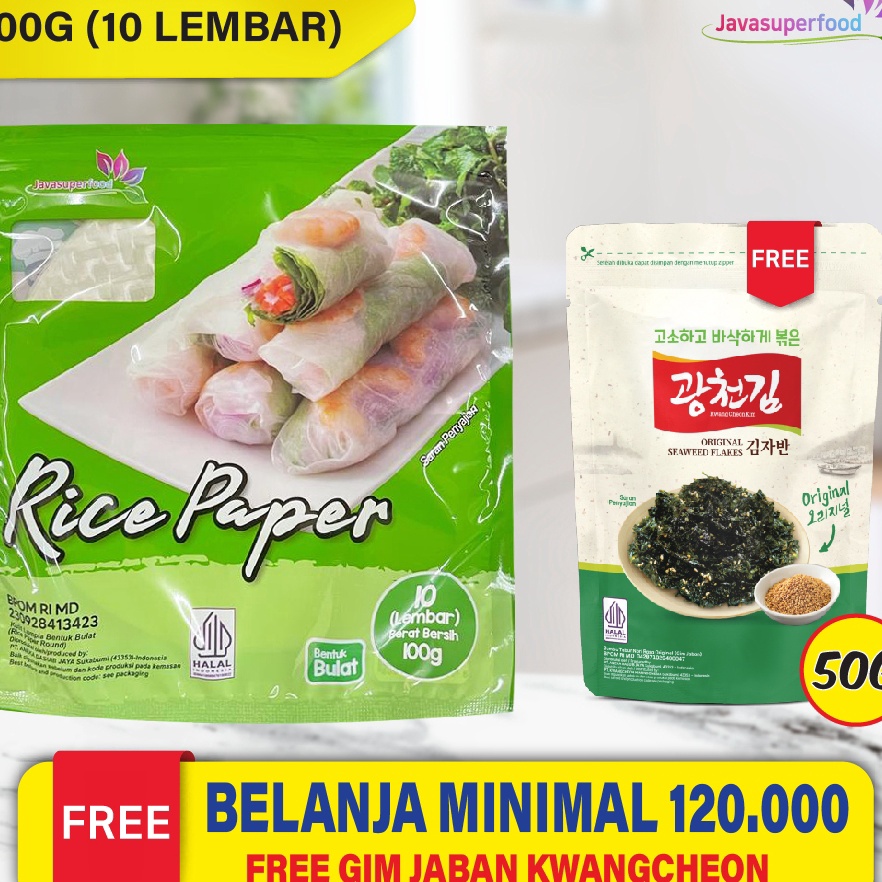 

STOK SIAP COD Halal Rice Paper Banh Trang High Quality Rice Paper 22cm Kulit Lumpia Vietnam Rice Paper rice roll spring roll