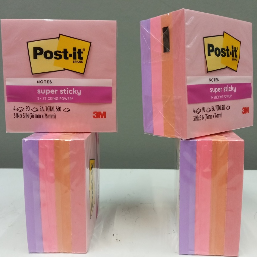 

Dijamin Murah 3M Post It Super Sticky Notes 6544SSFLA Flamingo 3 inch x 3 inch