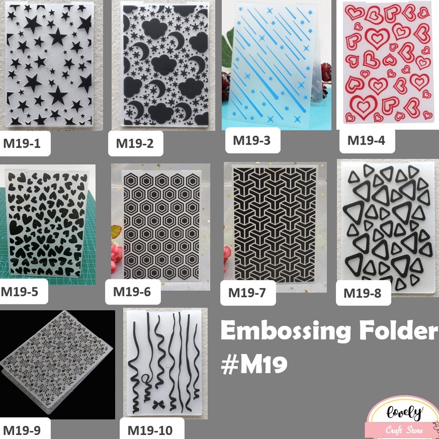 

Produk Trending LovelyCraftStore M19 Embossing Folder Template Plastik Timbul untuk DIY Kartu Ucapan Bullet Journal Journal Decorations