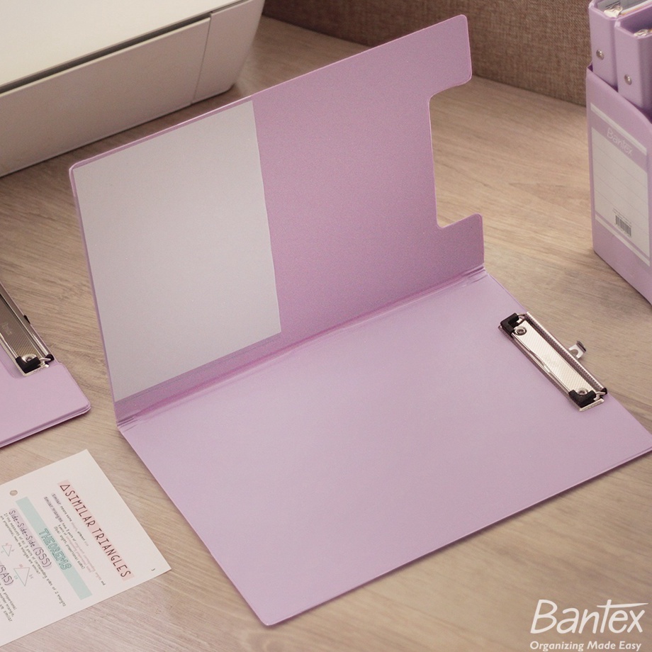 

Sekarang Populer Bantex Clipboard with Cover Clipfolder Papan Jalan Papan Ujian A4 F4 Folio Light Lilac 4211 424