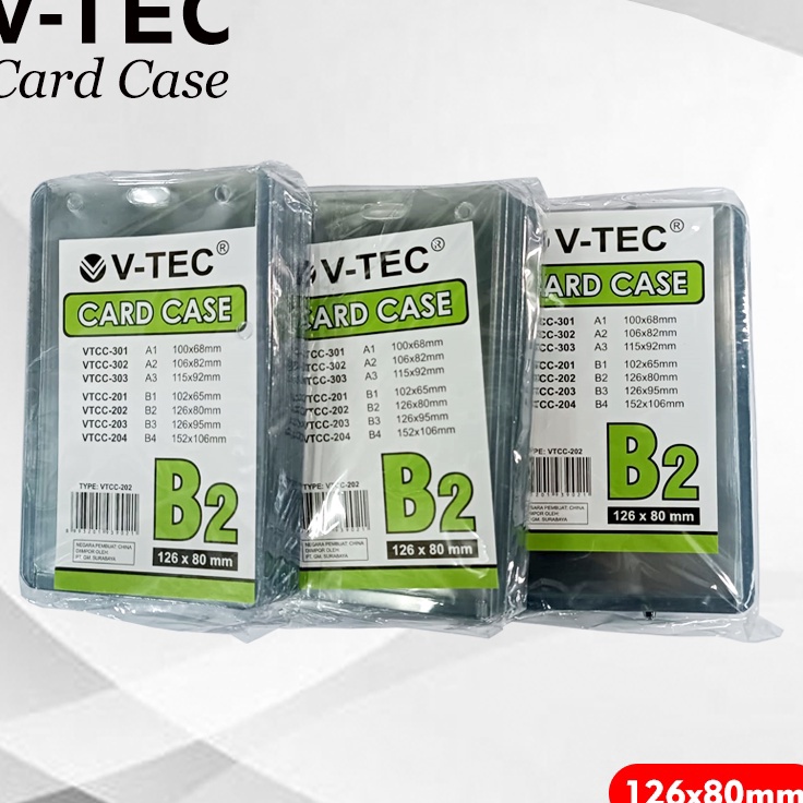 

Populer Card Case B2 Vtec Name tag plastik ID Card isi 2 pcs