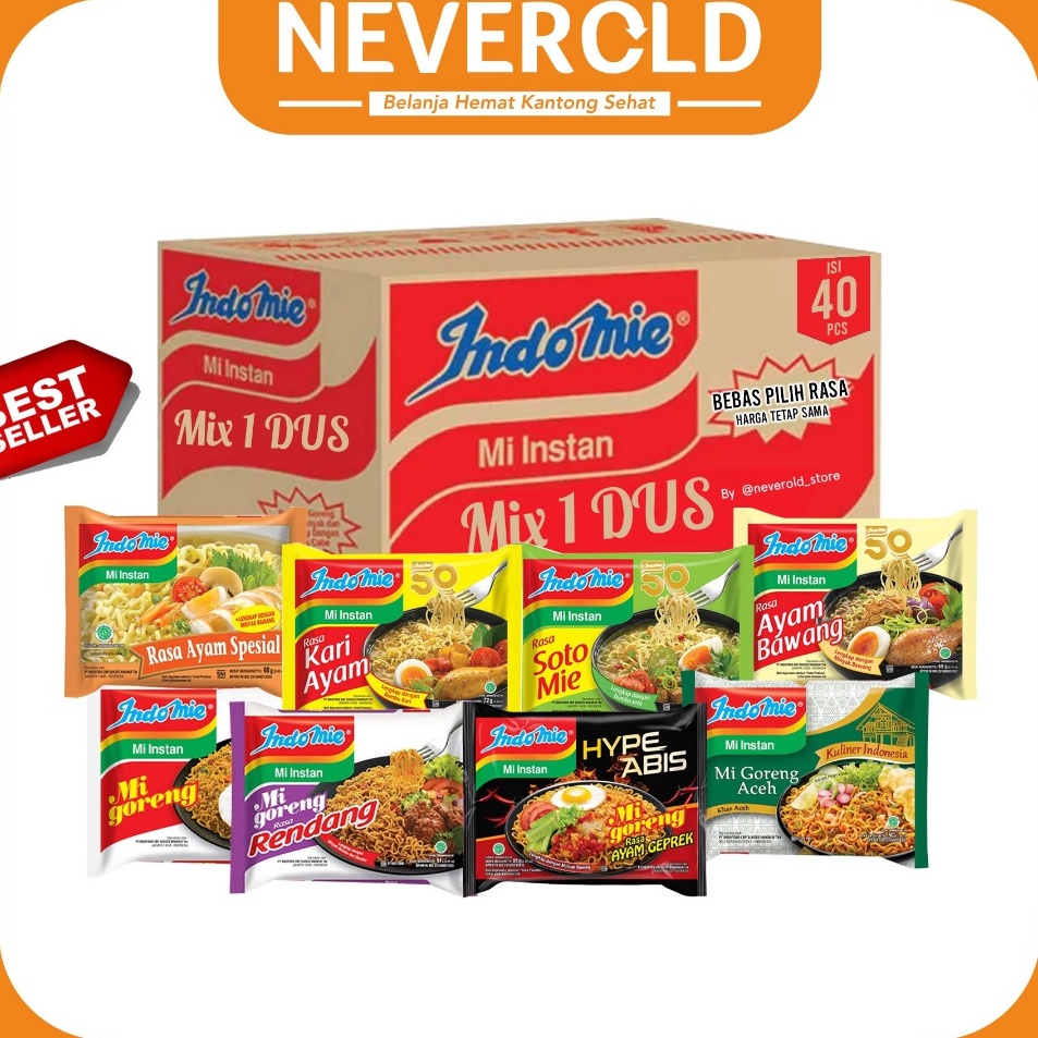 

Sikat Habis INDOMIE 1 DUS ISI 4 BISA CAMPUR