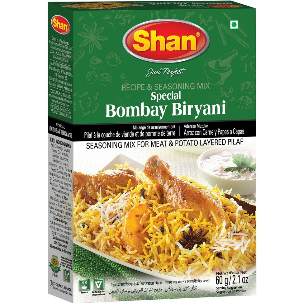 

Buy here Shan bombay briyani bumbu instan 6gr