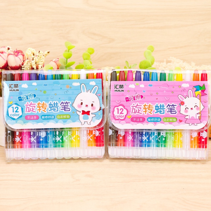 

Pasti Irit CRAYON PUTAR MINI ISI 12 WARNA CRAYON PUTAR HIGH PIGMENTED 12 COLOR CRAYON PUTAR MINI 11CM