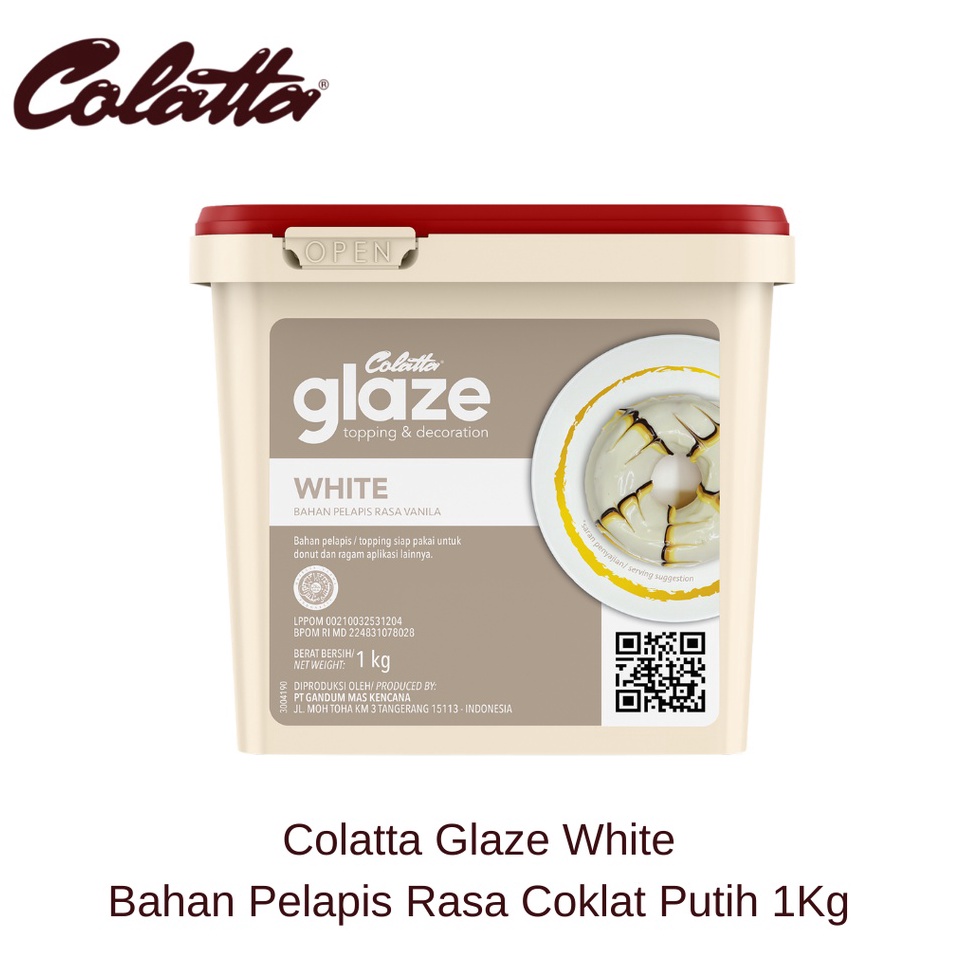 

Harga Bagus Colatta Glaze White Bahan Pelapis Rasa Coklat Putih 1Kg