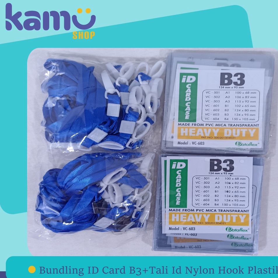 

Ready Bermanfaat Bundling 4 Pcs ID Card B3 4 Pcs Tali ID Card Nylon Hook Plastik NYLKP