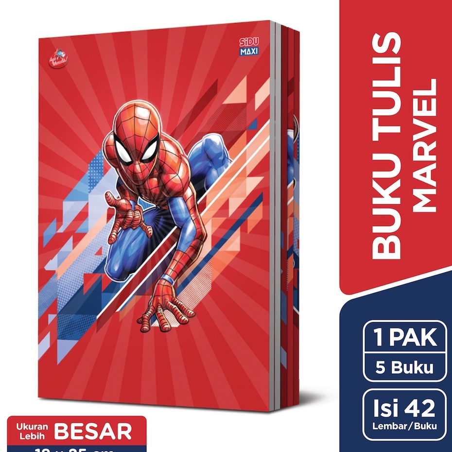 

Promo Khusus SiDU Maxi Buku Tulis Marvel 42 Lembar 5 buku SDU EB 42 MXAV
