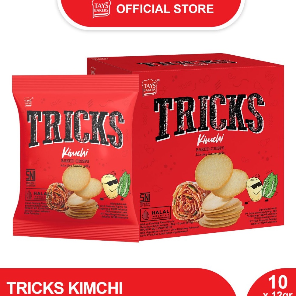 

Belanja disini Tricks Crisps 1 x 12g All variant Potato Baked Crisps