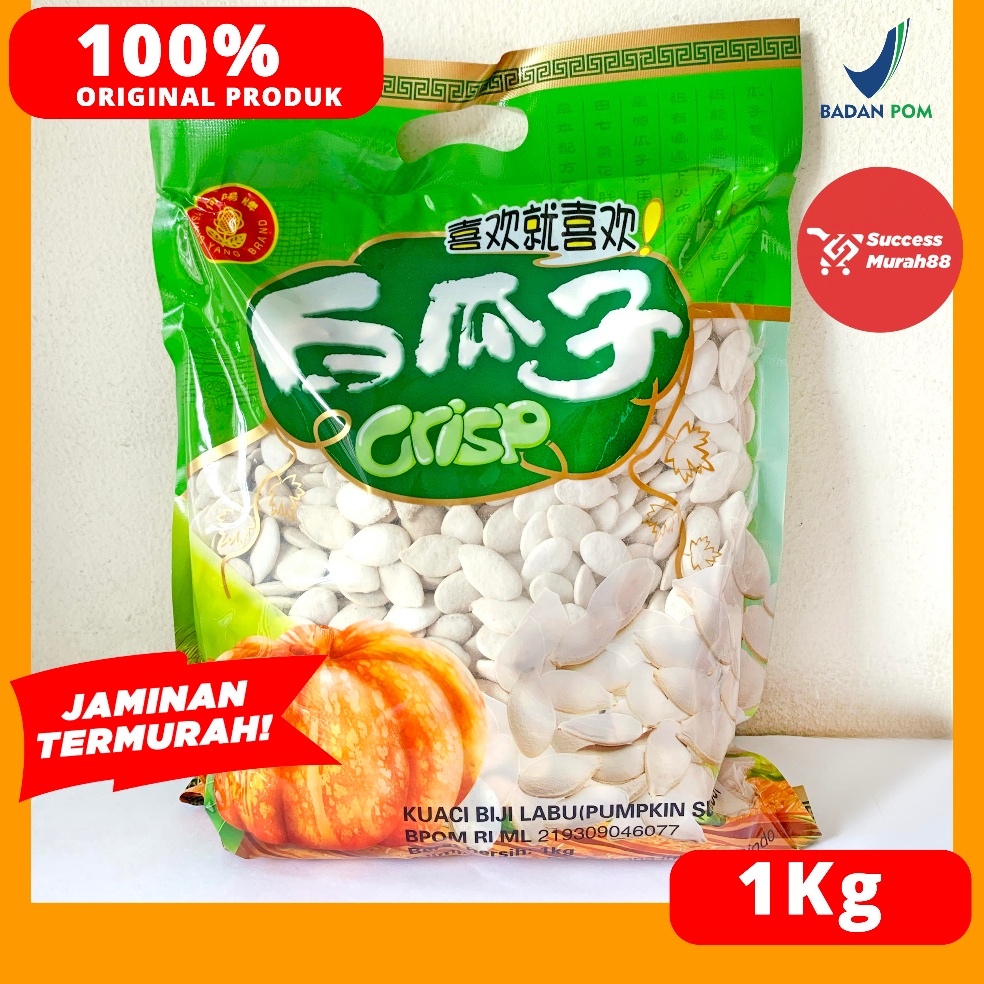 

Ekstra benefit KUACI PUTIH BIJI 1KG LABU CRISPY HSIANG YANG BRAND