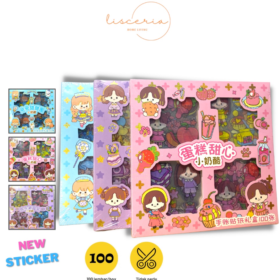 

Ready Laris LSC Stiker 2D 1 Lembar Stiker Motif Kartun Korea Lucu Anti Air