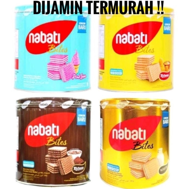 

Lagi Bagus Nabati Bites Wafer 287gr Tin Can Kaleng Coklat Keju Goguma Termurah