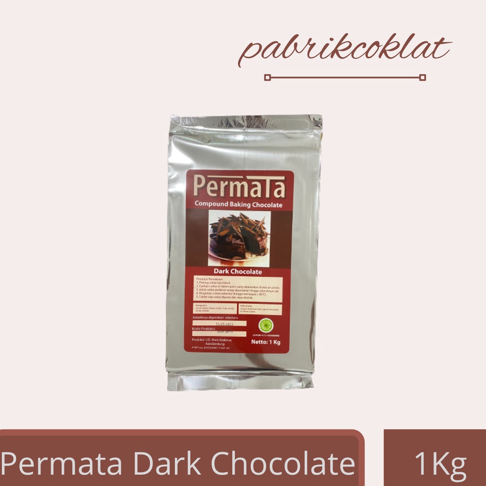 

Gebyar promo Permata Dark Coklat Blok 1g 1kg Dark Chocolate Compound 1gr 1kilogram