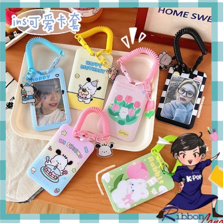 

Obral Menarik Full Warna Set ID Card Gantungan Card Holder Photocard Keychain Lanyard Name Tag Idol Kpop