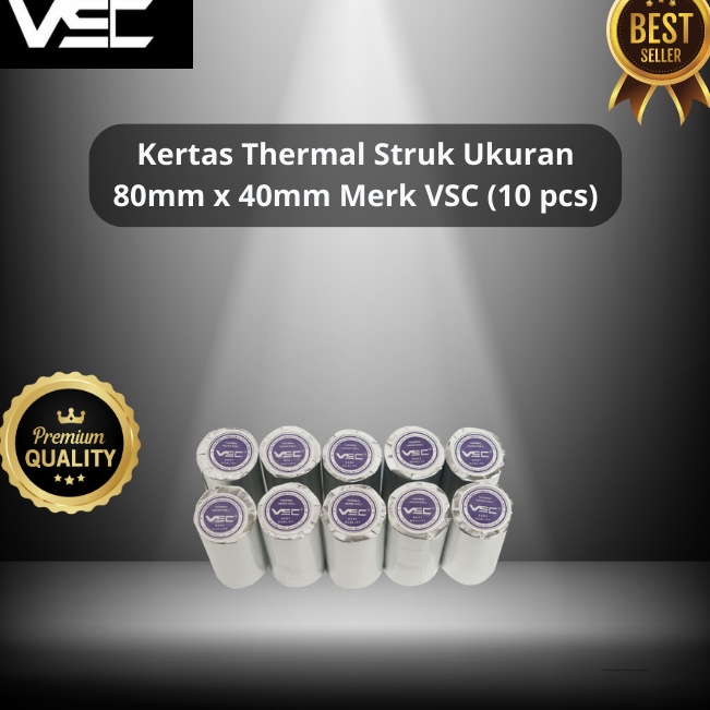 

Serba Update Kertas Struk Kasir 8x4mm VSC Thermal Printer mobile 8mm 1PCS