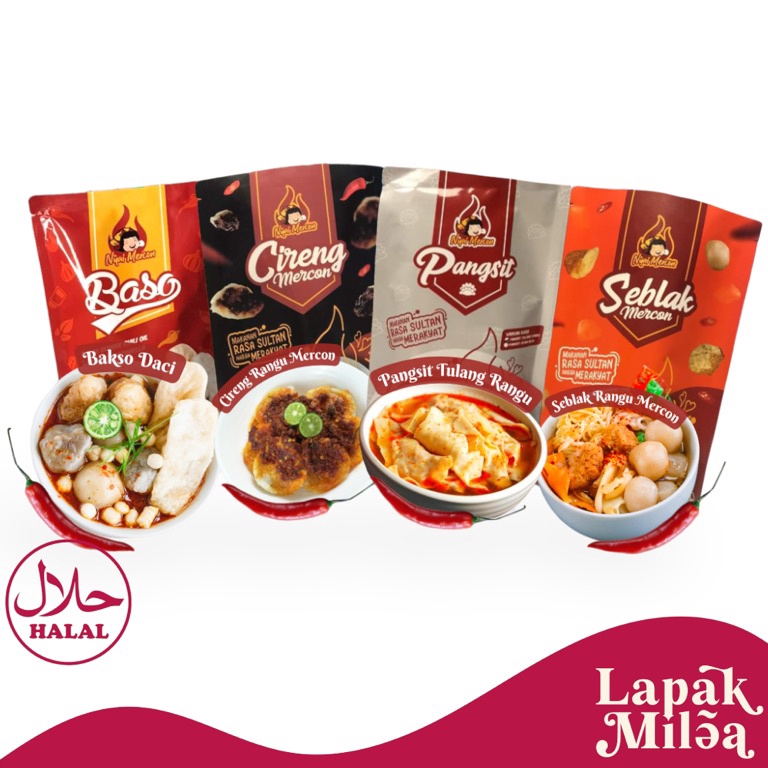 

Potongan spesial Pangsit Tulang Rangu Mercon Keju Baso Full Mozarella lumer by Nyai Mercon Jajanan Viral Instant