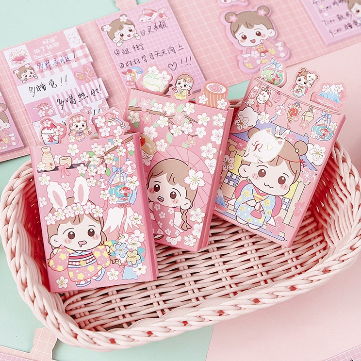 

Grosir Khusus Sticky Notes 1 Set Karakter Lucu Japanese Pembatas Buku super cute