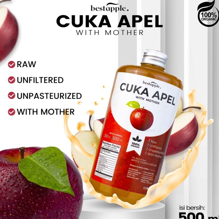 

Buruan Belanja Bestapple Cuka Apel Original Diet Detoks Apple Cider Vinegar Toner Wajah Alami